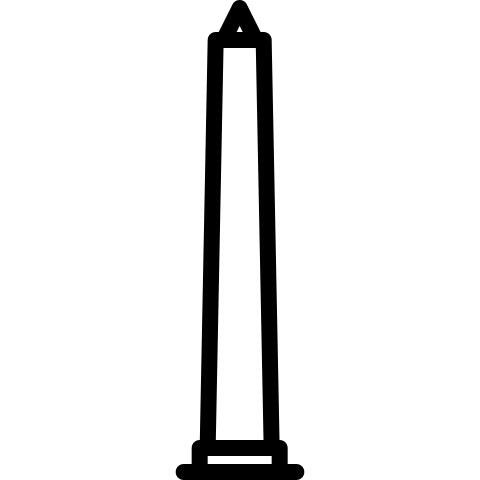 Walled obelisk