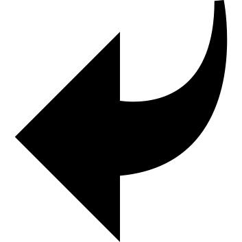 Go back curved arrow