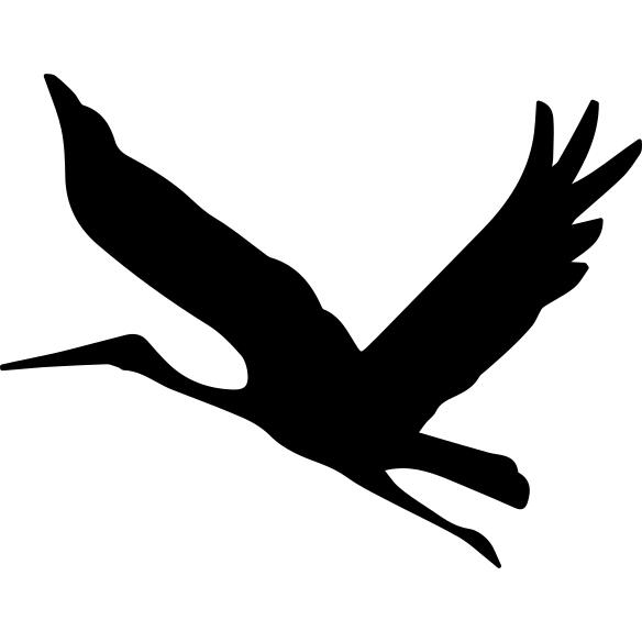 Bird flying shape