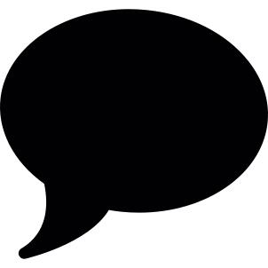 Dark dialogue bubble