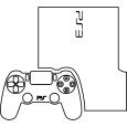 Video game console with gamepad