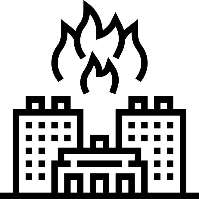 Burning house