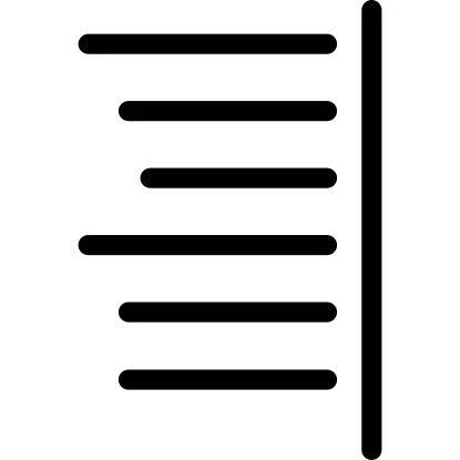 Right text alignment option