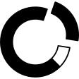 Pie chart circular graphic interface symbol