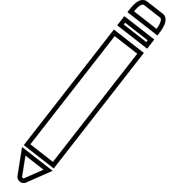 Edit interface symbol of pencil outline