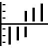 Dual bars graphic interface symbol