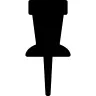 Pin silhouette