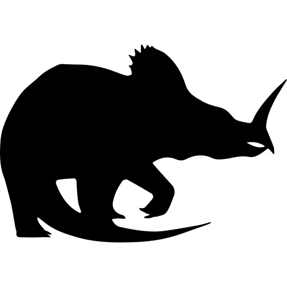 Monoclonius dinosaur shape