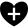Positive heart symbol shape with plus sign