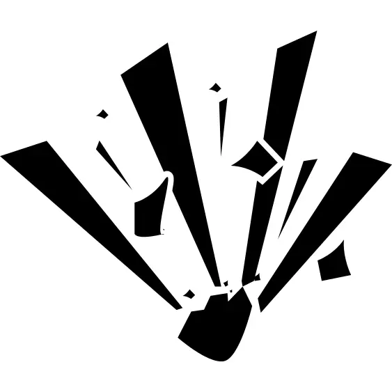 Explosion variant with silhouettes and shapes