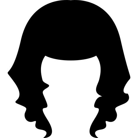 Human black hair shape