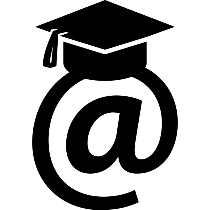 Online student symbol