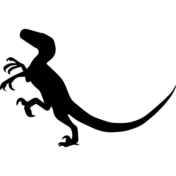 Velociraptor dinosaur shape