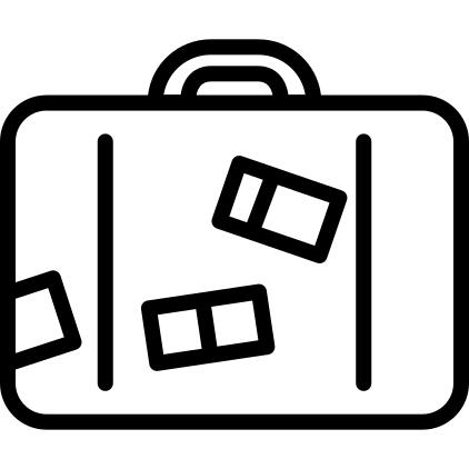 Briefcase with Stickers