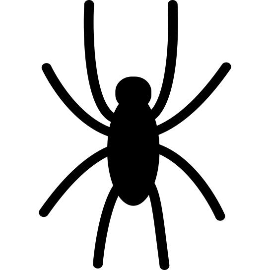 Spider black shape
