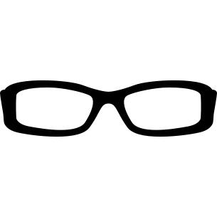 Rectangular eyeglass frame