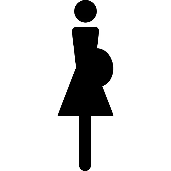 Pregnant woman silhouette