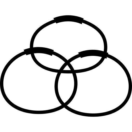Elastic circles for hair