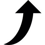 Curved Up Arrow