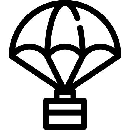 Package with Parachute