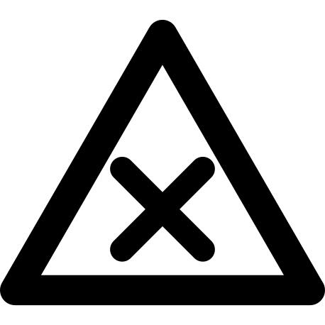 Warning harmful sign