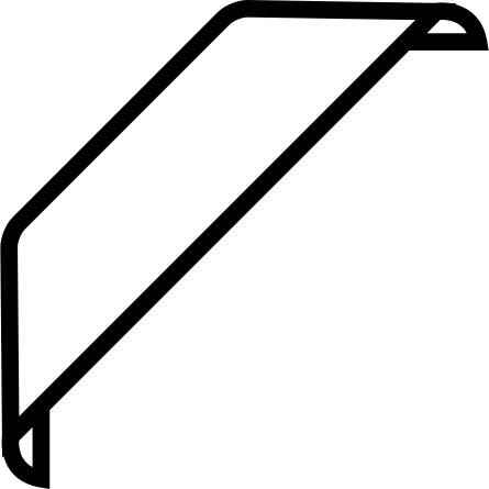Ribbon for an angle