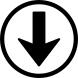 Navigation arrow down button