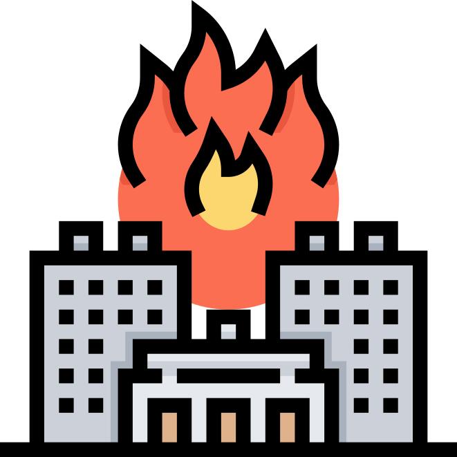 Burning house