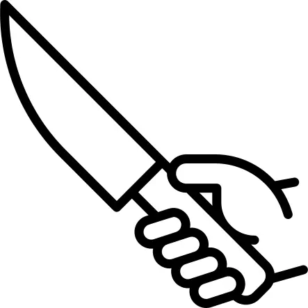 Hand and Knife