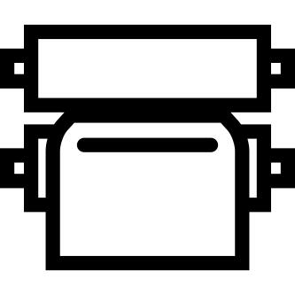 Heat press printer outline