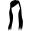 Long female hair wig shape