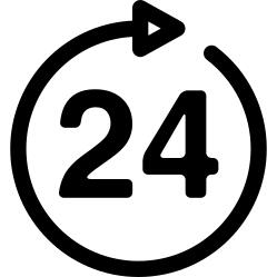 24 hours sign