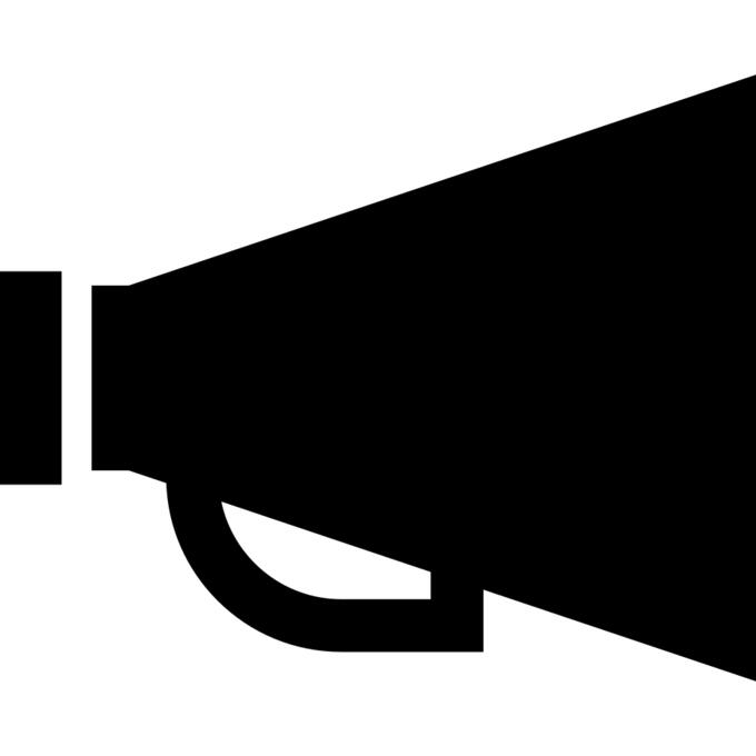 Megaphone with handle