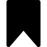 Bookmark filled interface sign