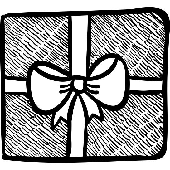 Gift box with cute ribbon