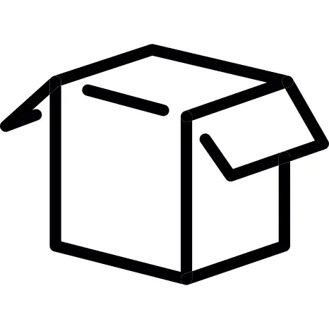 Opened white box