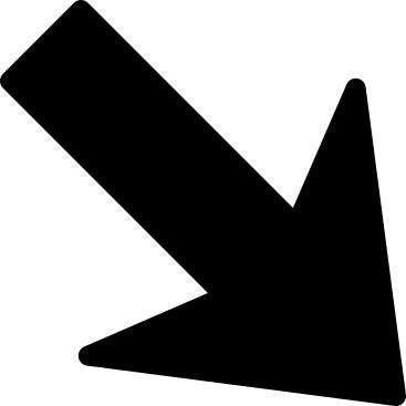 Arrow pointing right down