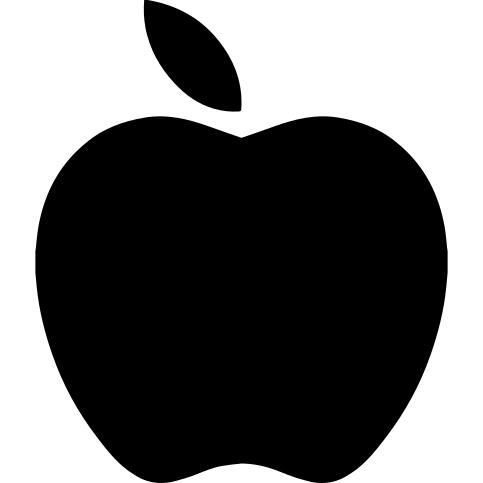 Apple black fruit shape