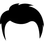 Male short hair shape