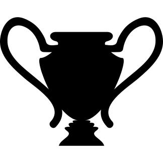 Trophy black silhouette