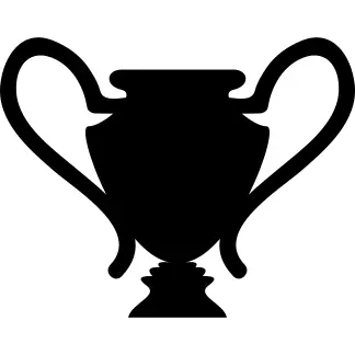 Trophy black silhouette