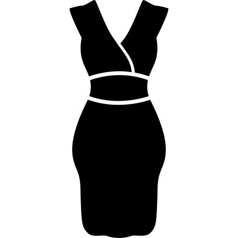 Sexy feminine dress in black