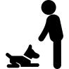 Dog and a man