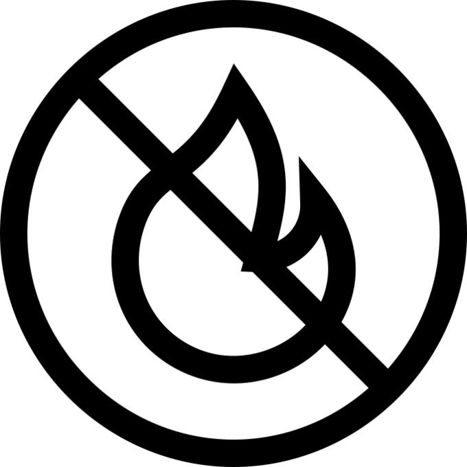 No fire