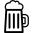 Beer drink jar outline