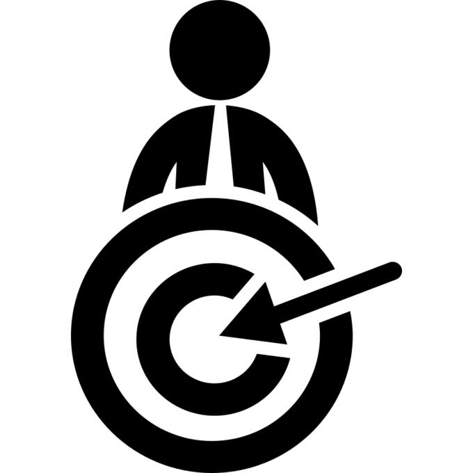 Businessman target
