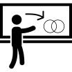 Person explaining data