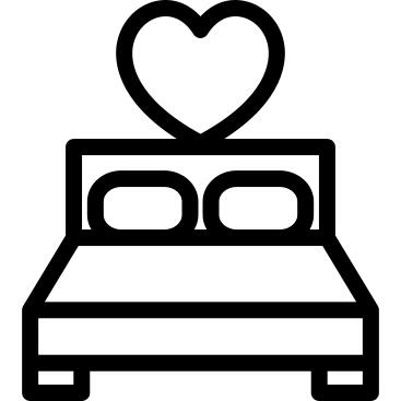 Double Bed with Heart