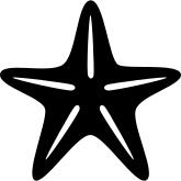 Star of sea fivepointed shape