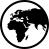 Earth globe symbol